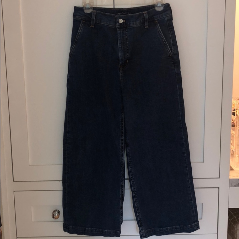 JCrew Mercantile Wide Leg Jeans